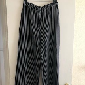 H&M Wide Leg Striped Pant. Sz 12